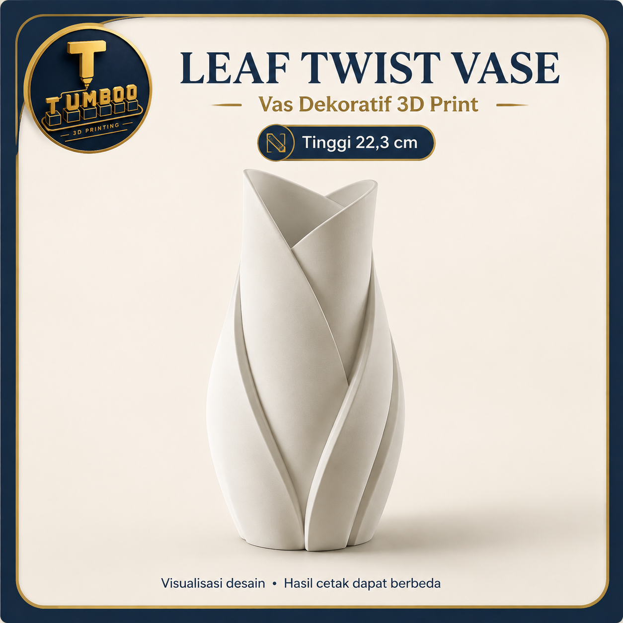 Leaf Twist Vase